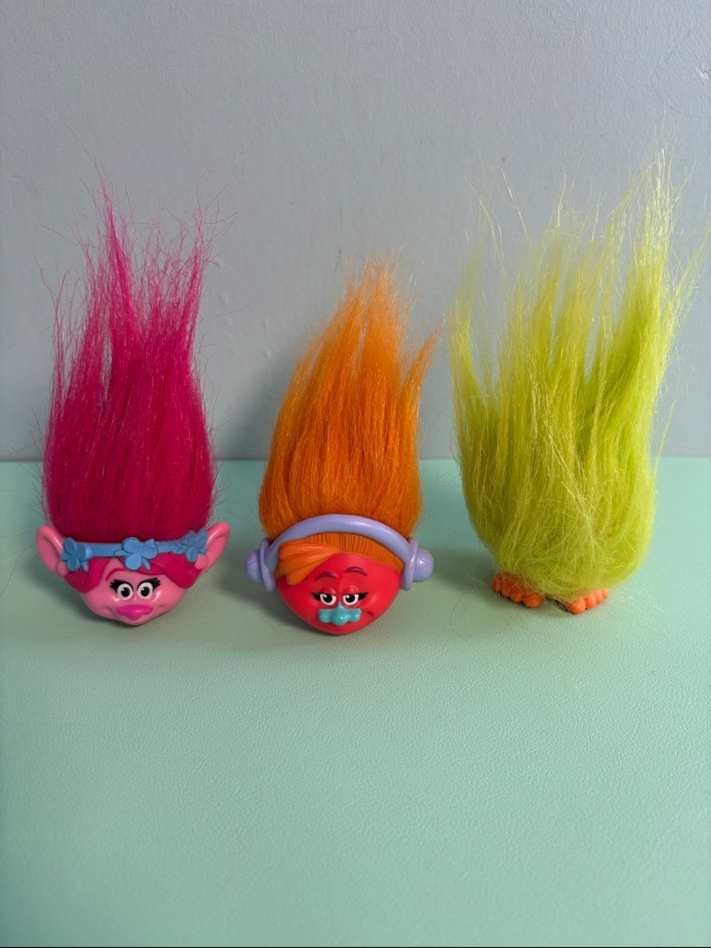 Dreamworks Trolls McDonald’s Troll Head Pencil Toppers, Troll Head Figurine Toys